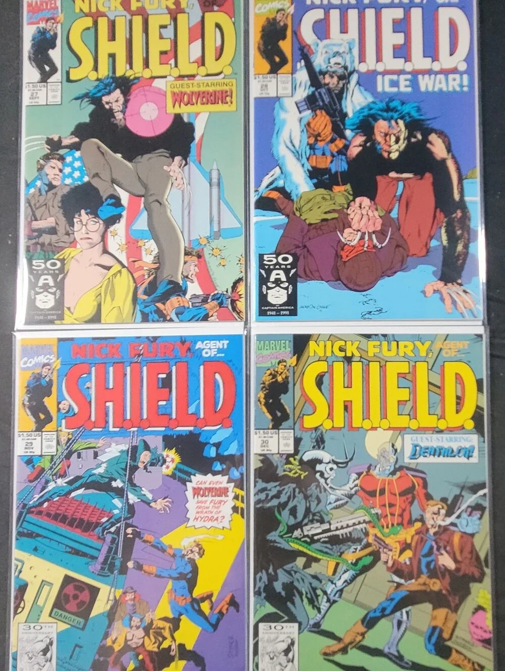 1989 Marvel Nick Fury Agent of S.H.I.E.L.D. Comic Book Lot of 26